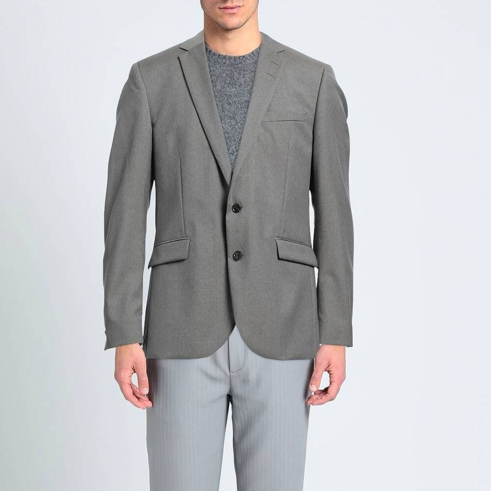 Tiger of Sweden Gray Blazer Fully Lined Size 54 Mens Coat Jacket Dress Wool